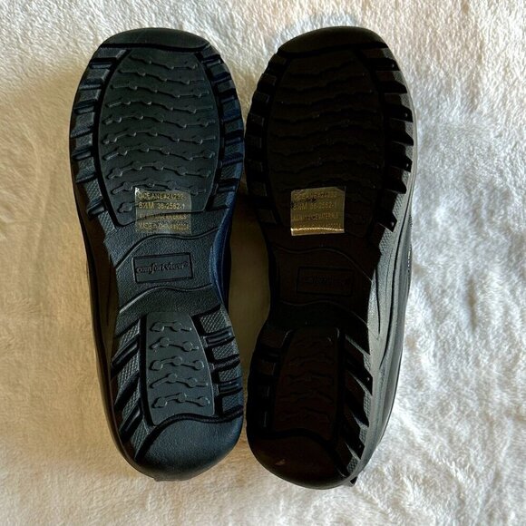 NIB Comfortview Women's Oceane Loafers Shoes Black Slip On Wedge Heels 8.5 M - Picture 4 of 7